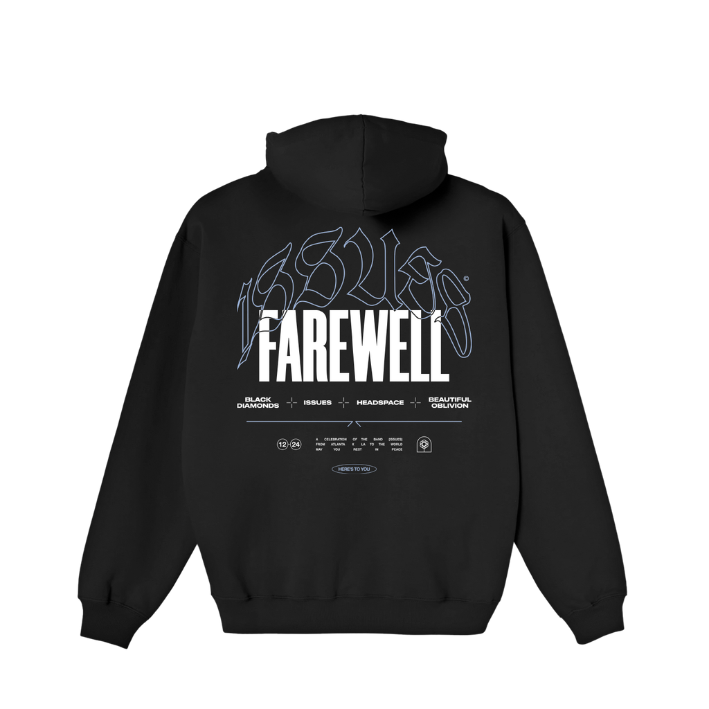 ISSUES - Farewell Black Hoodie T-Shirts, Sweatshirt | PureTeeCo.com (Image 2)