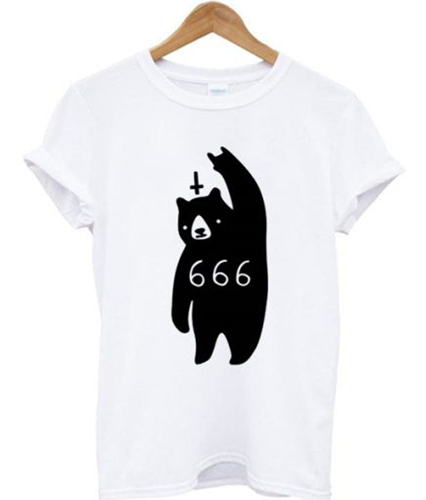 666 Satan Bear T-shirt Hoodie, Sweatshirt | PureTeeCo.com