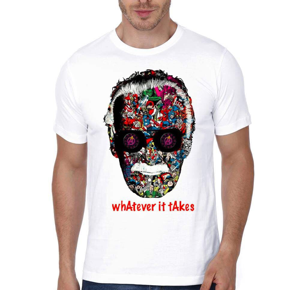 Stan Lee Whatever It Takes White T-Shirt Hoodie, Sweatshirt | PureTeeCo.com