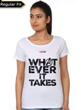 Whatever It Takes Girlâ€™s White T-Shirt Hoodie, Sweatshirt | PureTeeCo.com