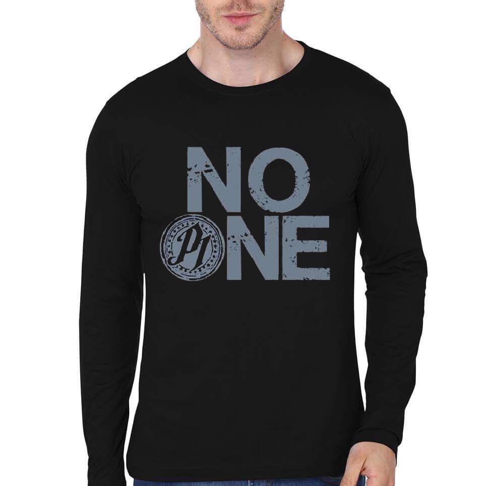 No One No Pine Black Full Sleeve T-Shirt Hoodie, Sweatshirt | PureTeeCo.com