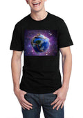 The Earth Half Sleeve Black T-Shirt Hoodie, Sweatshirt | PureTeeCo.com