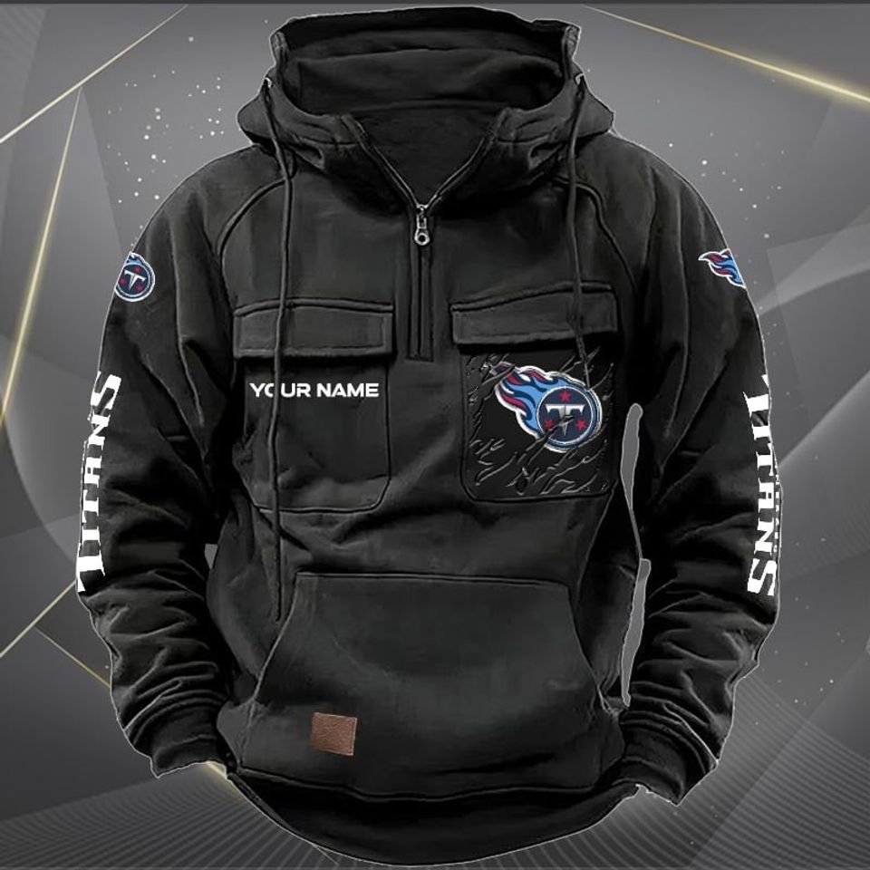 Tennessee Titans Custom Cargo Hoodie