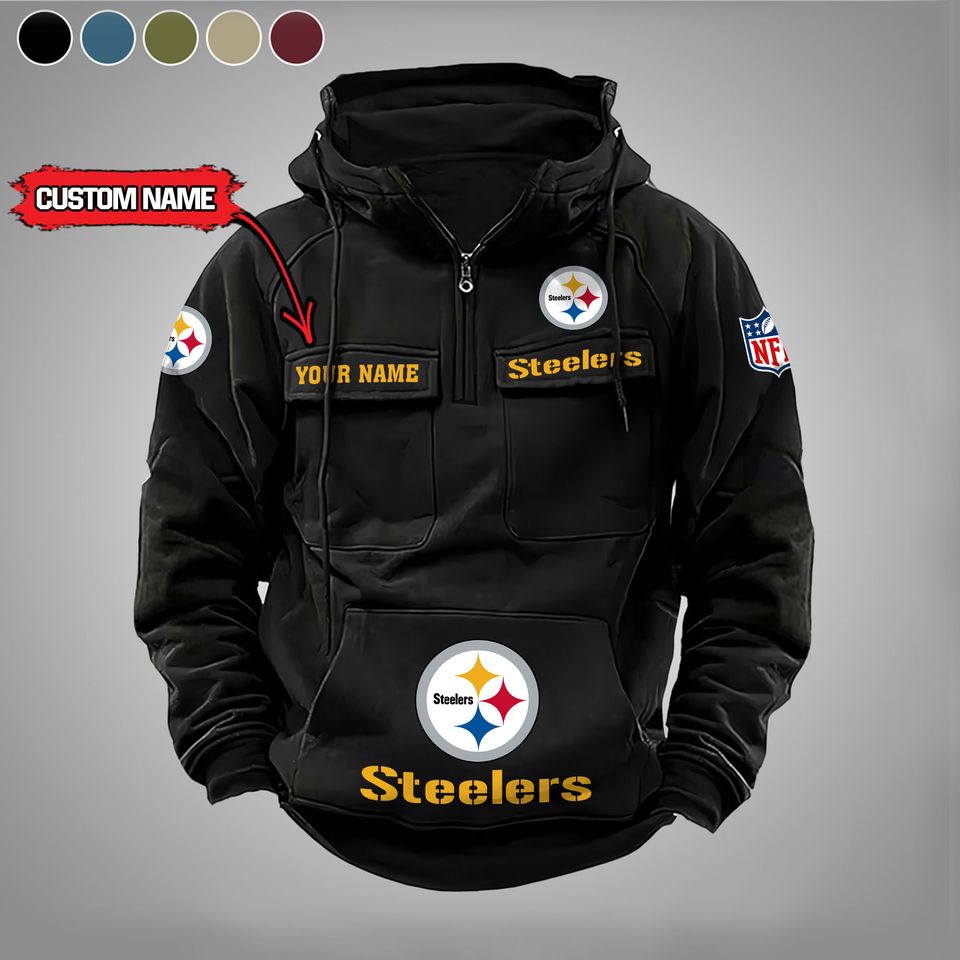 Pittsburgh Steeler Personalized Cargo Hoodie