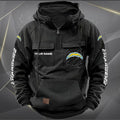 Los Angeles Chargers Custom Name Cargo Hoodie