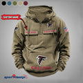 Atlanta Falcons Vintage Cargo Hoodie With Custom Name