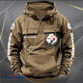 Pittsburgh Steeler Vintage Men Hoodie AZVMHD057 - Sport9Design