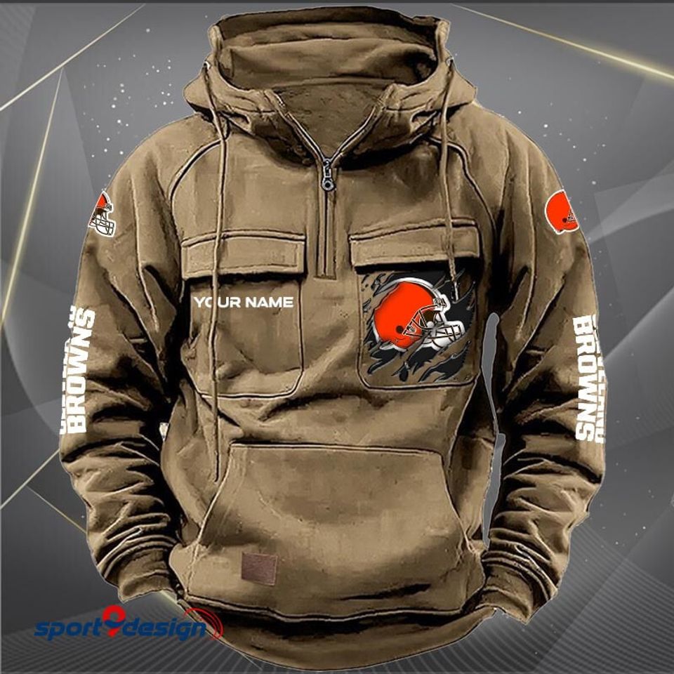 Cleveland Browns Vintage Men Hoodie AZVMHD039 - Sport9Design