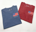 Embroidered USA Flag  T-Shirt: Patriotic 1776 t-Shirt