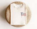 Embroidered USA Flag T-Shirt, Patriotic 4th of July & Independence Day