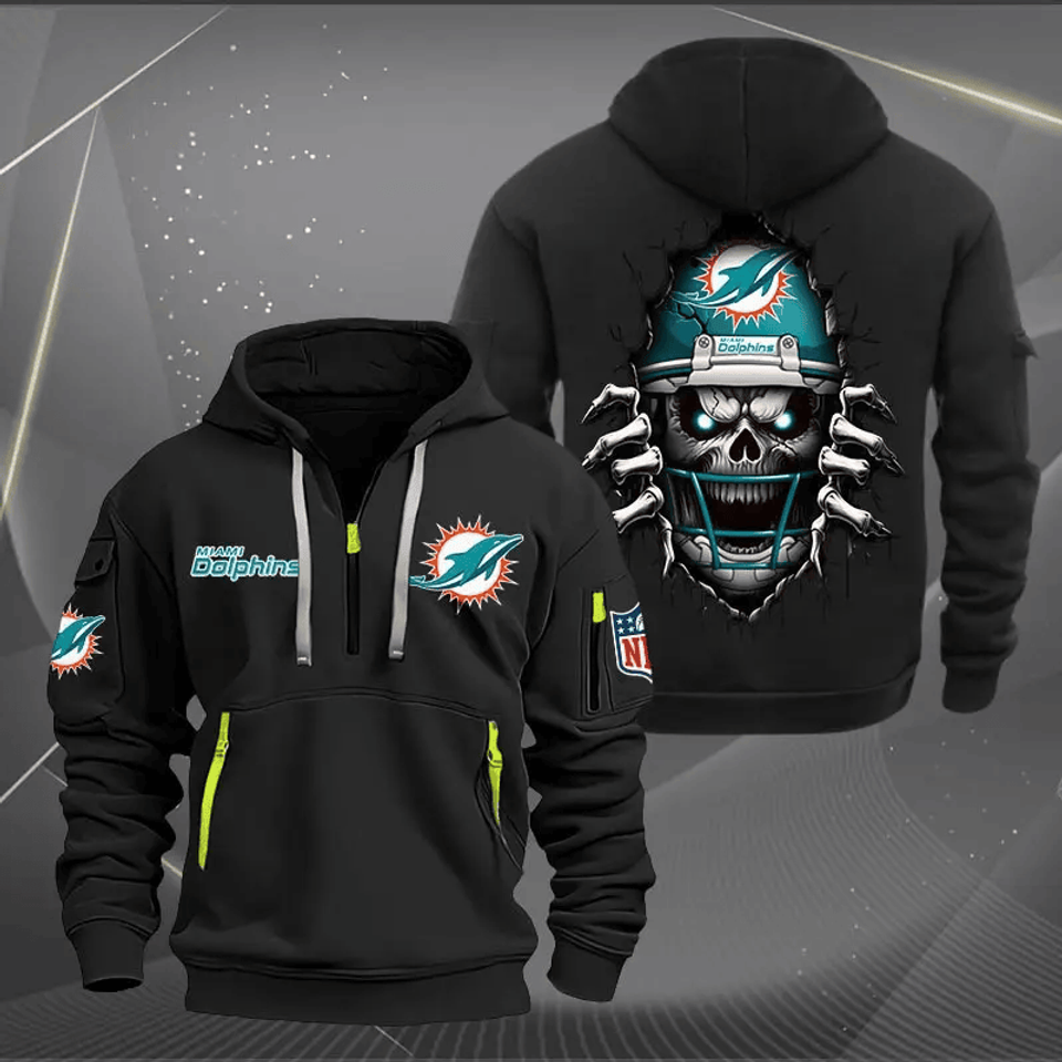 Miami Dolphins Tactical Hoodie, Football Fan Hoodie, Gift For Him