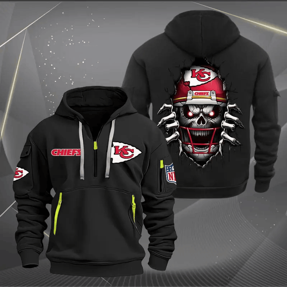 KC Chiefs Tactical Hoodie, Football Fan Hoodie, Gift For Him