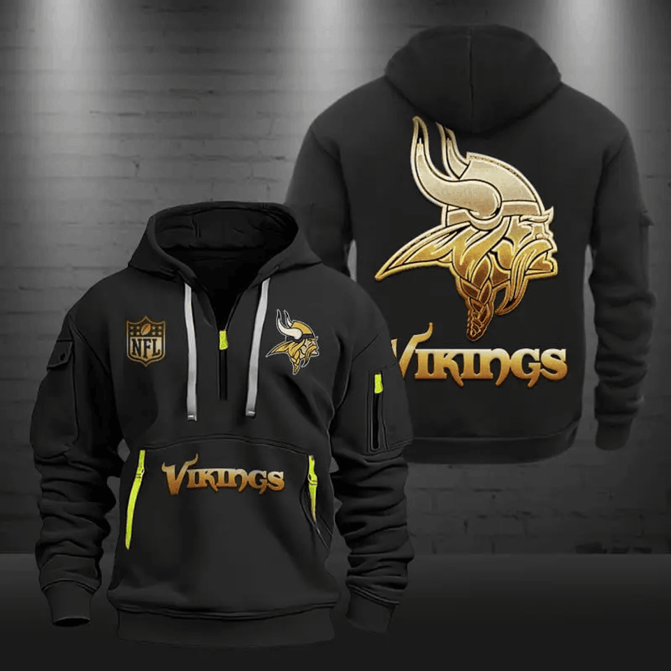 Minnesota Vikings Tactical Hoodie, Football Fan Hoodie, Military Style Sweatshirt