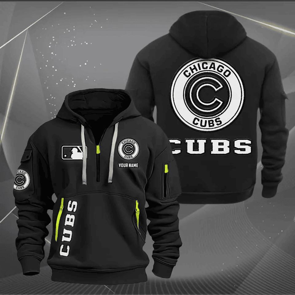 Chicago Cubs Tactical Hoodie, Baseball Fan Hoodie, Military Style Sweatshirt