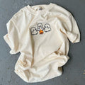 Spooky Cute Ghosts Halloween Embroidered T-shirt