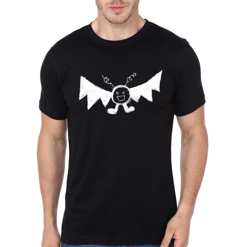 Customized Black Half Sleeve Black T-Shirt Hoodie, Sweatshirt | PureTeeCo.com