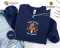 Read Books Stay Weird Embroidered Sweatshirt – Frog on Mushroom