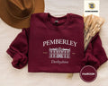 Pride and Prejudice Embroidered Crewneck Sweatshirt – Mr. Darcy & Elizabeth Bennet, Pemberley Estate