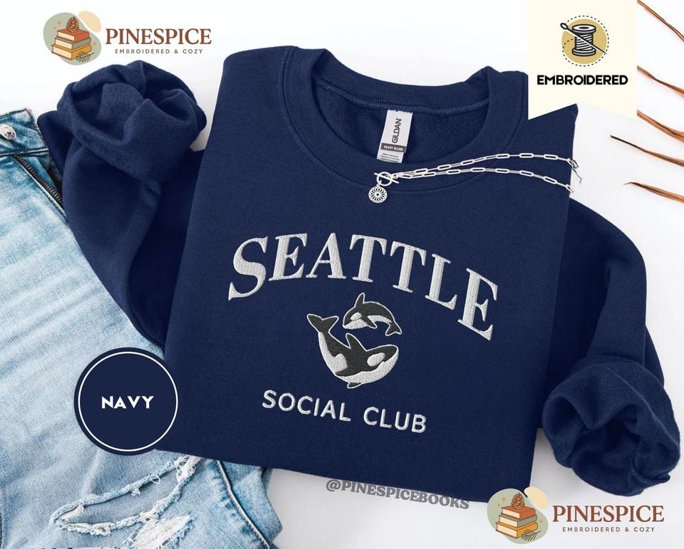 Gildan Orca Embroidered Sweatshirt - Crewneck