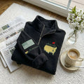 Masters Golf Tournament Embroidered Quarter-Zip Fleece | Augusta Map & Flag Pullover | Golf Lover Gift | Ubestgift1