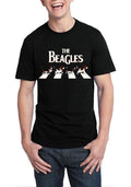The Beagles Half Sleeve Black T-Shirt Hoodie, Sweatshirt | PureTeeCo.com