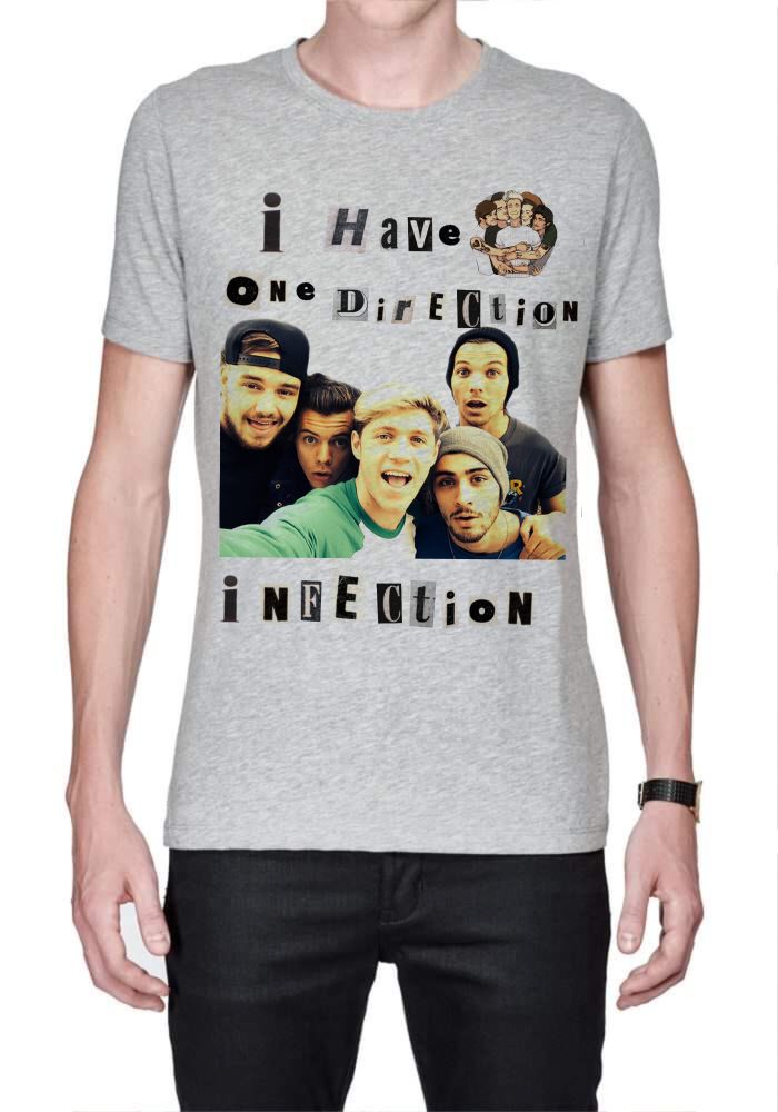 One Direction Grey T-Shirt Hoodie, Sweatshirt | PureTeeCo.com