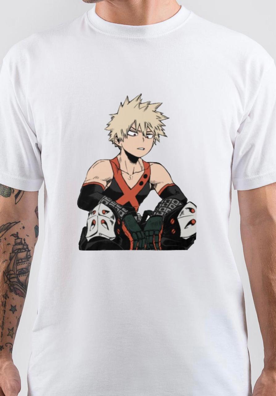 katsuki bakugo White T-Shirt Style001 Hoodie, Sweatshirt | PureTeeCo.com