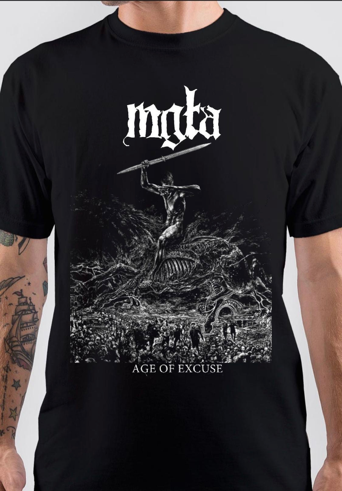Mgla Age Of Excuse T-Shirt Hoodie, Sweatshirt | PureTeeCo.com