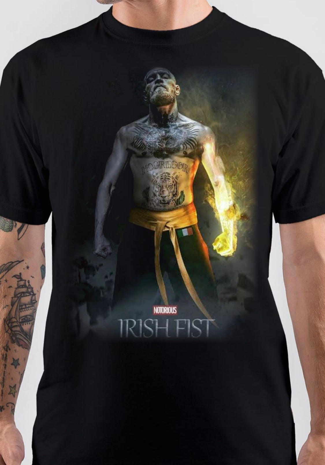 Conor Mcgregor Notorious Irish Fist T-Shirt Hoodie, Sweatshirt | PureTeeCo.com