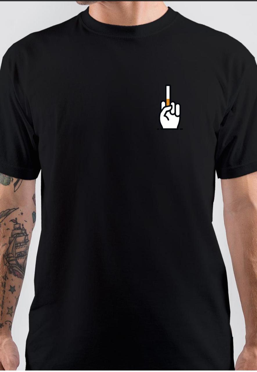 Middle Finger Cigarette T-Shirt Hoodie, Sweatshirt | PureTeeCo.com