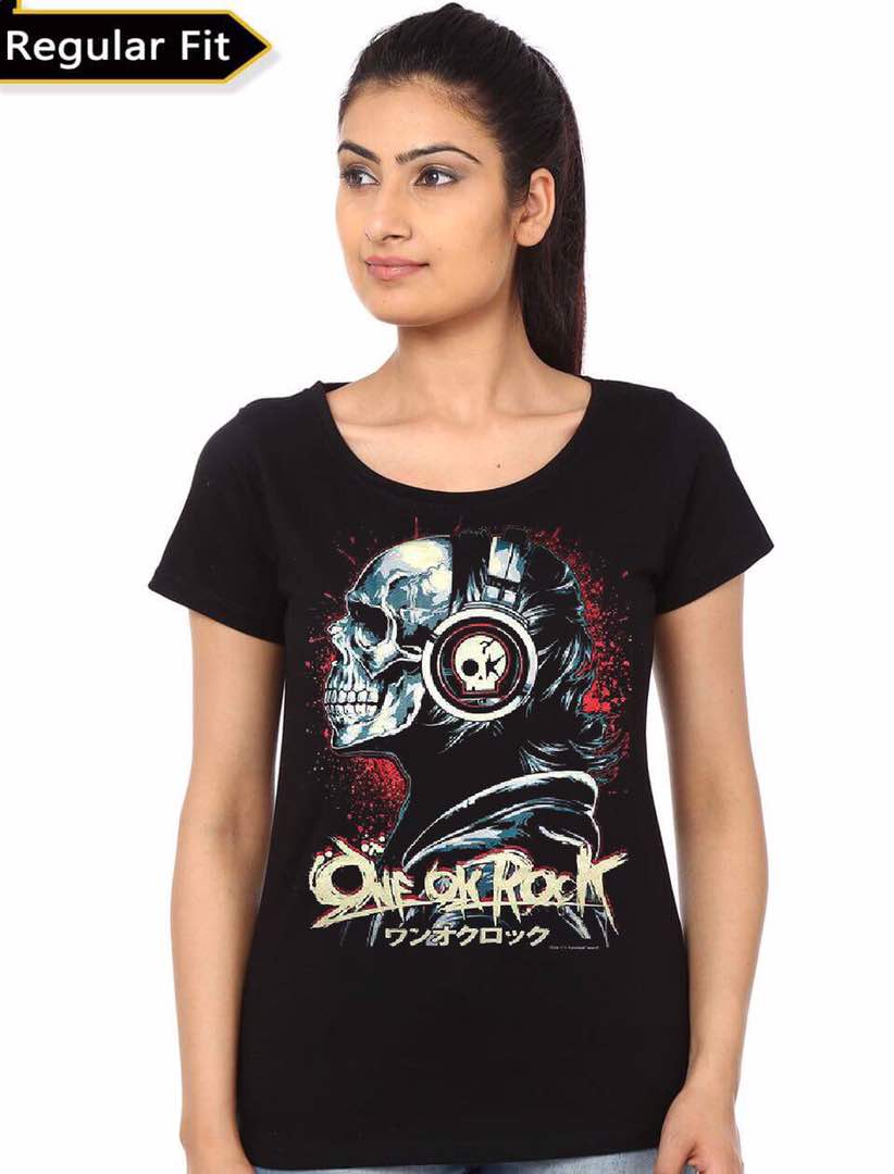 One Ok Rock Girls Black T-Shirt Hoodie, Sweatshirt | PureTeeCo.com