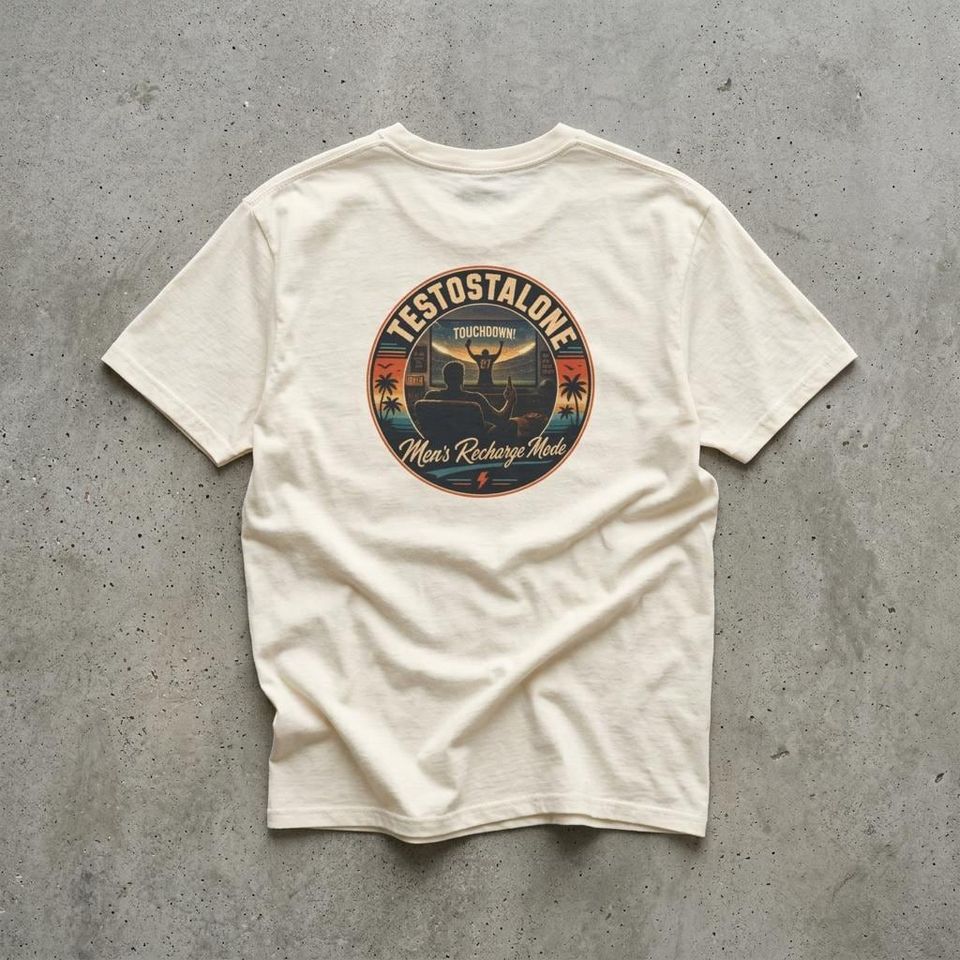 Men's Game Day Isolation Football Tee | Dad Watching Football Shirt