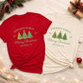 Personalized Family Christmas Shirt, Custom Name Christmas Tee, Matching Family Christmas Shirt, Christmas Tree Holiday Tee, Christmas Gift