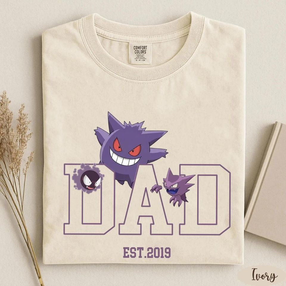 Personalized Anime Dad Shirt, Custom Family Dad Tee, Personalized Father Gift, Anime Inspired Shirt, Custom Dad Gift