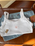Beach Bachelorette Shirts, Embroidered Coastal Bach Party Tank Top, Miami Bridal Party, Girls Trip Shirt Matching, Seashell Crop Top
