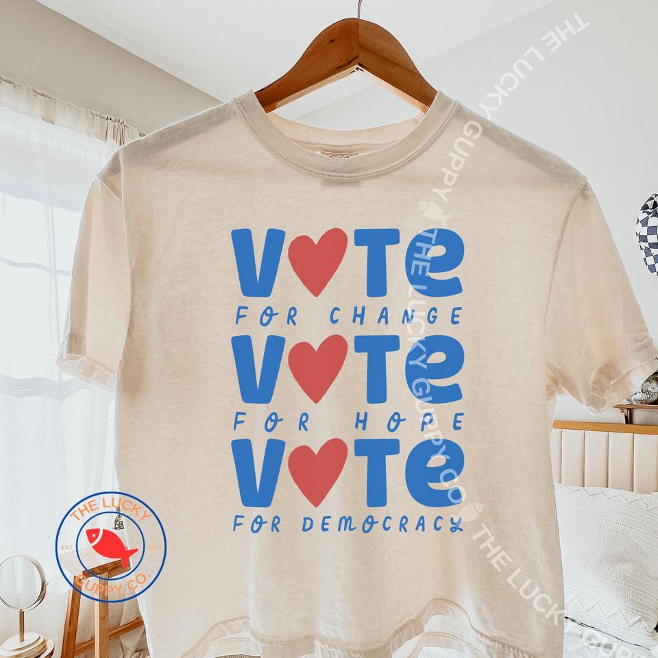 Cute Liberal Election Tee: Women's Boxy T-Shirt, Blue Wave Midterm, Leftist Values Shirt