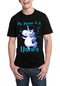 My Patronus Is A Unicorn Black Half Sleeve T-Shirt Hoodie, Sweatshirt | PureTeeCo.com