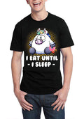 I Eat Until- I Sleep- Black Half Sleeve T-Shirt Hoodie, Sweatshirt | PureTeeCo.com