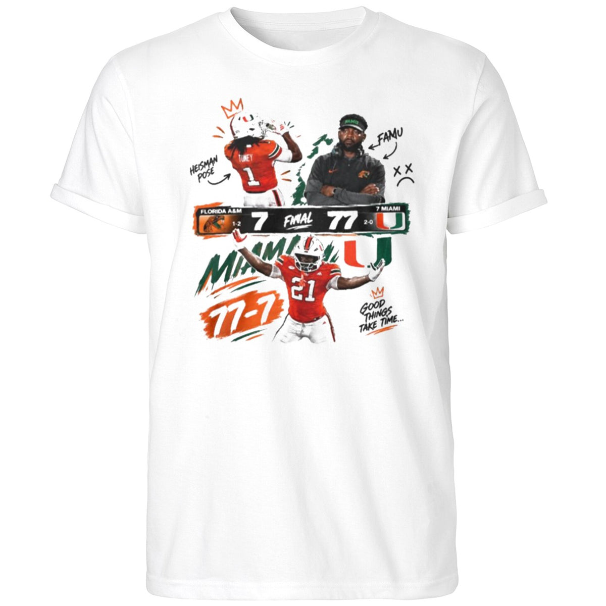 7 Miami Final Florida A&m 77 7 Funny Shirt