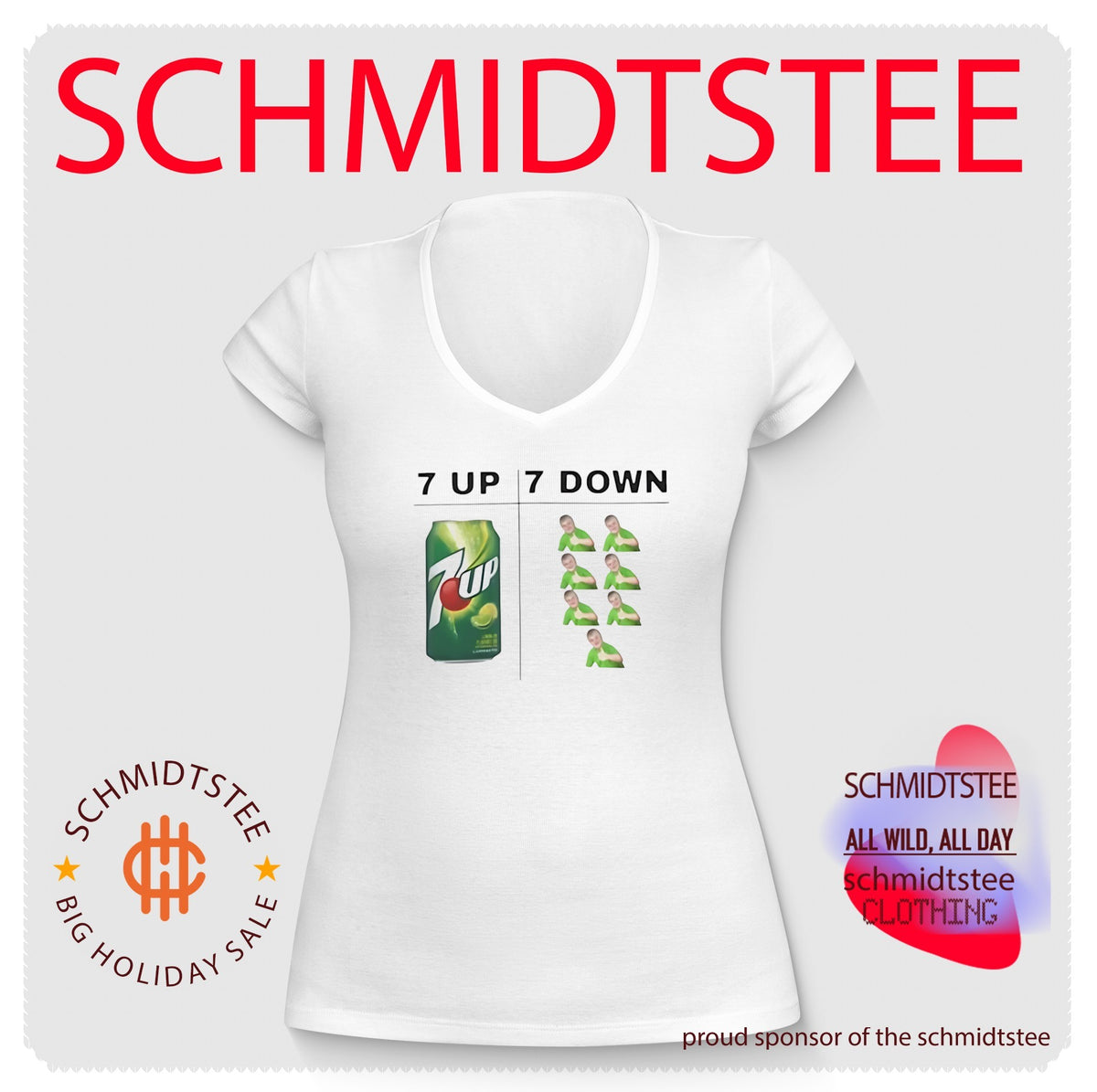 7 Up and 7 Down funny shirt