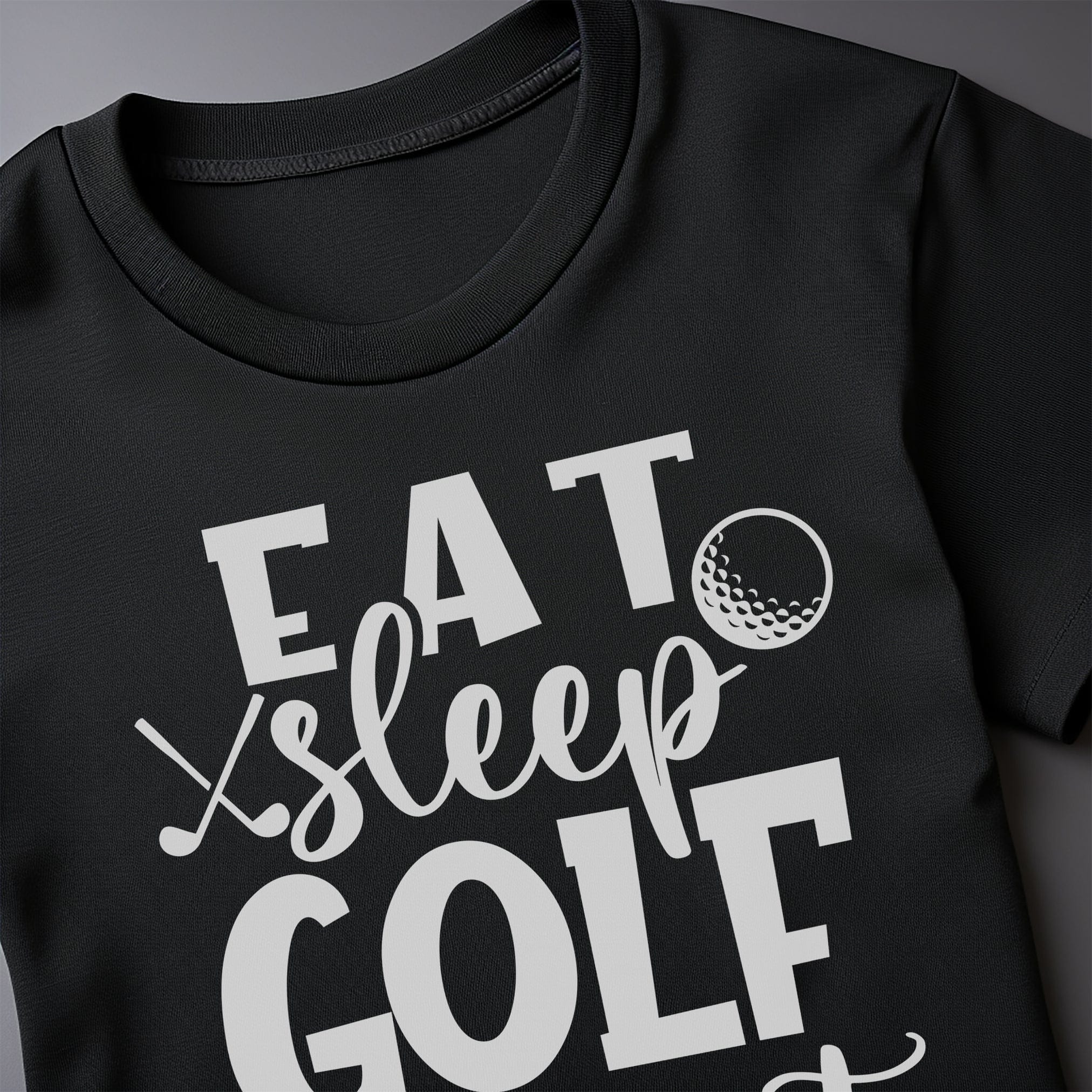 Golf-100 T-shirt: Eat, Sleep, Golf, Hoodie, Sweatshirt | PureTeeCo.com (Image 4)