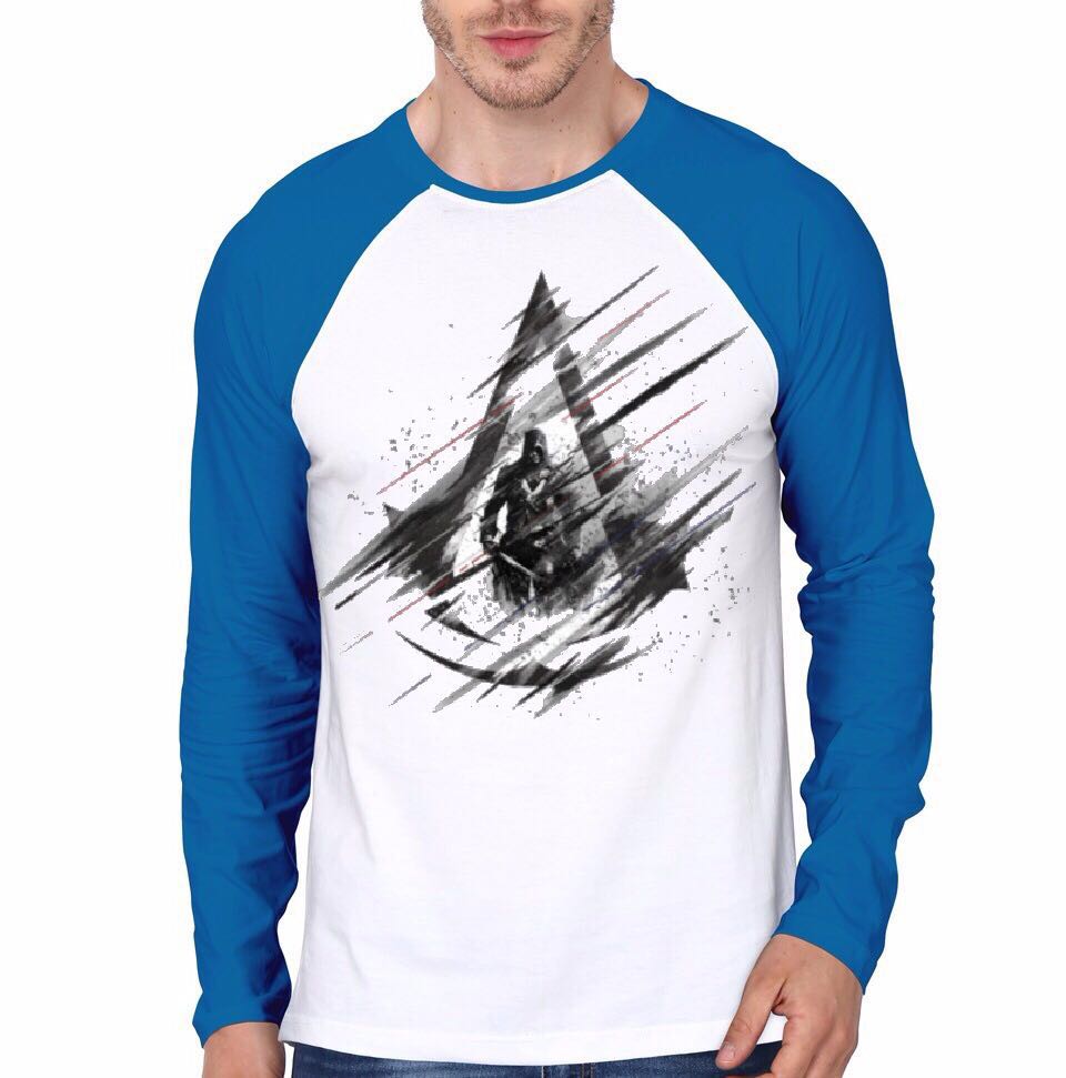 Assassinâ€™s Creed Raglan T-Shirt Style001 Hoodie, Sweatshirt | PureTeeCo.com