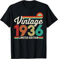 90 Years Old Vintage 1936 Limited Edition 90th Birthday T-Shirt