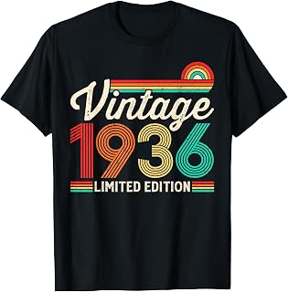 90 Years Old Vintage 1936 Limited Edition 90th Birthday T-Shirt