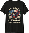 250 Years 250th Anniversary America Eagle Flag Patriotic Premium Tri-Blend T-Shirt