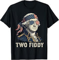 Two Fiddy 2 Fiddy George Washington 4th of July Patriotic T-Shirt