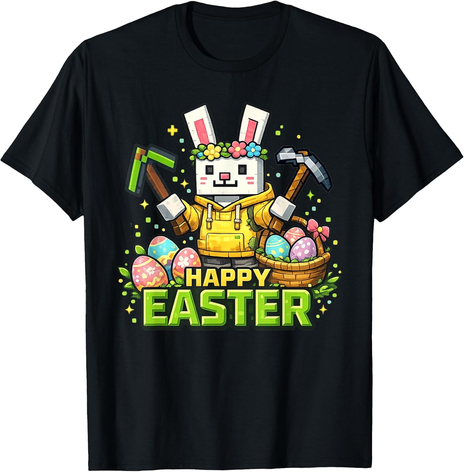 Happy Easter Day Shirt for Boys Girls Kids Gamer