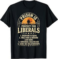 Vintage Prison is Perfect for Liberals Quote for Men Women T-Shirt
