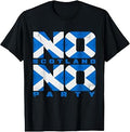 Scottish Fan Scotland Flag Retro No Scotland No Party T-Shirt