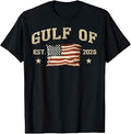 Gulf of USA America Retro Flag USA Beach T-Shirt T-Shirt